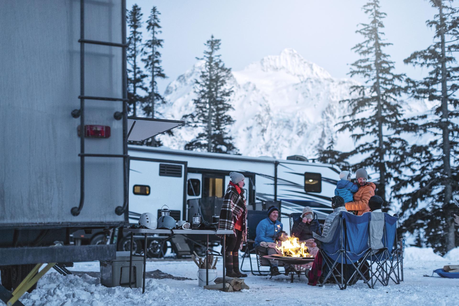 Image camping hiver